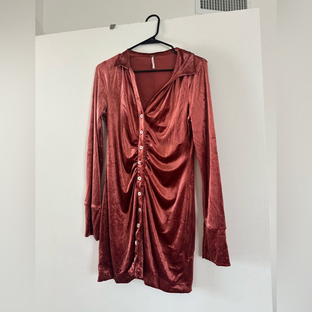 Free People Shayla velvet minidress